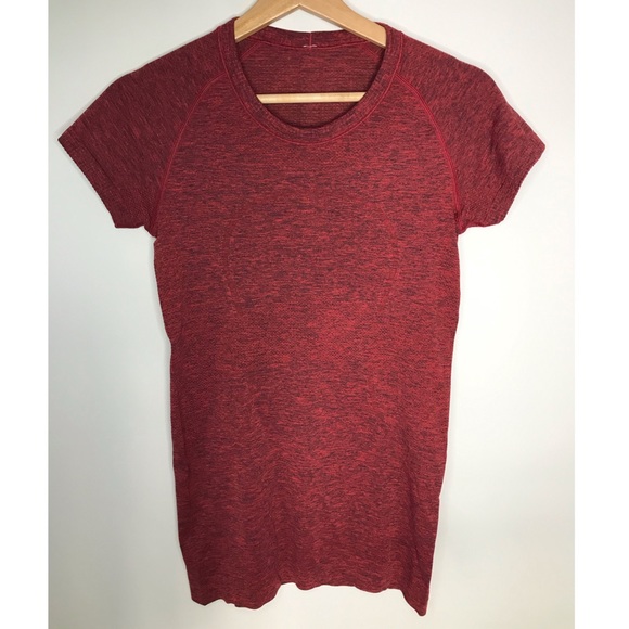 lululemon athletica Tops - Lululemon Swiftly Tech Short Sleeve
Black/True Red